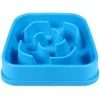Dexas Slow Maze Feeder 946ml – Mėlyna Anti-Gulping dubuo su labirinto dizainu, skatina sveiką mitybą