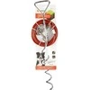 Flamingo Pririšamas Stulpelis 46cm – Metalinis į žemę įsriegiamas kuoliukas su 7.5m plieniniu lynu ir amortizatoriumi