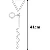 Flamingo Pavadinimo Kotas 41cm – Tvirtas Metalinis Inkaras, Saugus Lauko Pririšimo Įrenginys
