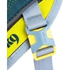 Julius-K9 Gatvės pakinktai „Sky Gray & Neon Lime“ – XXS, lengvas miesto dizainas, atspindintys akcentai
