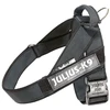 Julius-K9 IDC Color&Gray Diržo tipo antkaklis – Reguliuojamas juodas mini antkaklis su patvariomis juostelėmis.