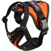 Julius-K9 IDC Longwalk Light Harness UV Oranžinis – Lengvos konstrukcijos žygio balnelis su GPS kišene, Dydis M