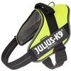 Julius K9 IDC Powair pakabėlis Neon – Lengvas, kvėpuojantis neoninės geltonos spalvos pakabėlis, XL dydis