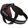 Julius-K9 IDC Powerharness Bordo-Ruda – Premium reguliuojama šunų pavadėlė, bordo, 3 dydis