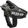 Julius-K9 IDC Powerharness Camouflage – Aukščiausios kokybės reguliuojama petnešėlė, kamufliažinė chaki spalva, patvarus dizainas