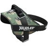 Julius-K9 IDC Powerharness Camouflage – Aukščiausios kokybės reguliuojama petnešėlė, kamufliažinė chaki spalva, patvarus dizainas