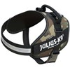 Julius-K9 IDC Powerharness Camouflage – Aukščiausios kokybės reguliuojama petnešėlė, kamufliažinė chaki spalva, patvarus dizainas