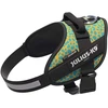 Julius-K9 IDC Powerharness Leopard – Atspindinti šunų petnešėlė, geltonos ir turkio spalvos raštas, dydis Baby 2