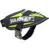 Julius-K9 IDC Powerharness Lime – aukščiausios kokybės reguliuojamas diržas, ryškios lime spalvos, 3 dydis
