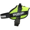 Julius-K9 IDC Powerharness Lime – aukščiausios kokybės reguliuojamas diržas, ryškios lime spalvos, 3 dydis