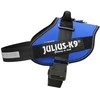 Julius-K9 IDC Powerharness Mėlynas – Aukščiausios kokybės reguliuojamas diržas, patvari konstrukcija, 4 dydis