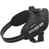 Julius-K9 IDC Powerharness Night Camo – Atspindintis juodo kamufliažo diržas, Mini dydis