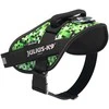Julius-K9 IDC Powerharness Pixelfield – Atspindintis žalias pikselių šunų pakinktas, reguliuojamas