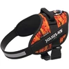 Julius-K9 IDC Powerharness Pixeljuice – Atspindinti šunų pavadėlį su oranžiniu pikselių dizainu, 2 dydis