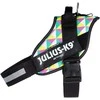 Julius-K9 IDC Powerharness Retro – Atspindinti šunų pavadėlio su spalvingu trikampio dizainu, 0 dydis