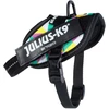 Julius-K9 IDC Powerharness Retro – Atspindinti šunų pavadėlio su spalvingu trikampio dizainu, 0 dydis