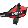 Julius-K9 IDC Raudona pakinktai – Premium reguliuojami šunų pakinktai, 3 dydis, patvarus dizainas