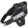 Julius-K9 IDC Stealth Powerharness Juoda – Taktinis šunų antkaklis su saugiu prigludimu, 2 dydis