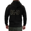 Julius-K9 pilno užtrauktuko Hoodie juoda/auksinė – patogus medvilnės mišinys, mažas dydis, stilingi trenerio drabužiai