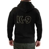 Julius-K9 pilno užtrauktuko Hoodie juoda/auksinė – patogus medvilnės mišinys, mažas dydis, stilingi trenerio drabužiai