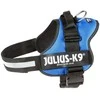 Julius K9 Powerharness Mėlynas – Reguliuojamas šunų pavadėlis su atšvaitinėmis juostelėmis, patvari konstrukcija