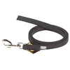 Julius K9 Supergrip Color & Gray dresūros pavadėlis – juodas, be rankenos, 100cm x 20mm, patvari rankena