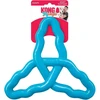 KONG Flyangle didelis plaukiojantis žaislas – elastingas, švelnus dantims, patvarus mėlynas dizainas