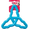 KONG Flyangle didelis plaukiojantis žaislas – elastingas, švelnus dantims, patvarus mėlynas dizainas