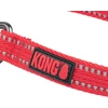 KONG Reguliuojama 5-in-1 Nailono Pavadėlis – Atspindinčios Siūlės, 200cm, Raudona, Universalus Dizainas