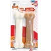 Nylabone Dura Chew Extreme kaulinių dantų kramtukas dvigubas paketas – didelis, ilgaamžis vištienos ir šoninės mėsos skonio kramtukas