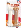 Nylabone Dura Chew Extreme kaulinių dantų kramtukas dvigubas paketas – didelis, ilgaamžis vištienos ir šoninės mėsos skonio kramtukas