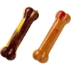 Nylabone Extreme Bone dviejų pakuotė – patvarus kramtomųjų kaulų rinkinys, jautienos, sūrio ir obuolių skonio