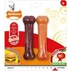 Nylabone Extreme Bone dviejų pakuotė – patvarus kramtomųjų kaulų rinkinys, jautienos, sūrio ir obuolių skonio