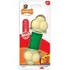 Nylabone Extreme Double Action kramtakšlis – įvairios tekstūros, su kiaulienos ir mėtų skoniu, vidutinio dydžio