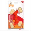 Nylabone Extreme Double Bone Chew Toy – XL patvarus dizainas su šoninės mėsos skoniu, skirtas stipriems graužikams