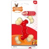 Nylabone Extreme Double Bone Chew Toy – XL patvarus dizainas su šoninės mėsos skoniu, skirtas stipriems graužikams