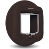PetSafe mikroschemų katės durelių montavimo adapteris – baltas tvirtinimo žiedas saugiam durų pritaikymui