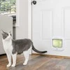 PetSafe katės durelės su rankiniu užraktu – baltos, suŷ integruotu tuneliu ir saugiu užraktu