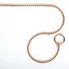 Show Tech Elegantiškas metalinis antkaklis šuniui – parodinis dydis 30cm x 2,5mm, antracito apdaila