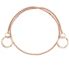 „Show Tech Snake“ grandininė apykaklė „Rose Gold“ – elegantiškas 50 cm parodinės grandinėlės su poliruota apdaila
