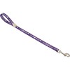 Show Tech Grooming Noose „Letenė“ Pawprint Violetinė – 53cm patvari pavadėlis su šunų letenėlių ir kaulų dizainu