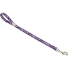 Show Tech Grooming Noose „Letenė“ Pawprint Violetinė – 53cm patvari pavadėlis su šunų letenėlių ir kaulų dizainu