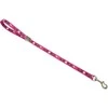 Show Tech Grooming Noose Pawprint Rožinė – Patvarus 53cm pavadėlis su smagiu letenėlių ir kaulų dizainu