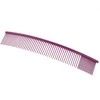 Show Tech lenkta šukų šukelės 25cm – lengvas violetinis apdailos įrankis su skirtingu dantukų tarpeliu