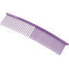 Show Tech lenktas apdailos šukos 19cm – mišrios dantukų atstumas, ergonomiškas violetinis dizainas