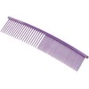 Show Tech lenktas apdailos šukos 19cm – mišrios dantukų atstumas, ergonomiškas violetinis dizainas