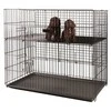 Show Tech šunų žaidimų voljeras, vidutinio dydžio 92x92x81cm – su reguliuojamu dvigubu dugnu, saugus ir erdvus dizainas