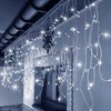 Girlianda- varvekliai 500LED APIE 25m. Šalta balta su blykstės funkcija.