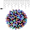 100 LED 4 metrai lempučių lauko girlianda varvekliai su baltu laidu, įvairių spalvų flash