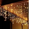 500LED lauko girlianda varvekliai, 25metrų ilgio, šiltai balta flash